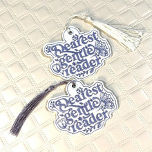 Load image into Gallery viewer, Dearest Gentle Reader Machine Embroidery Design In 2 Sizes Includes Snap Tab Eyelet