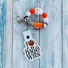 Load image into Gallery viewer, I Love Halloween Snap Tab Machine Embroidery Design