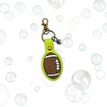 Load image into Gallery viewer, American Football Ball Snap Tab Machine Embroidery Design