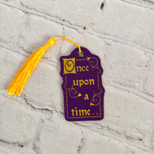 Load image into Gallery viewer, Once Upon A Time Snap Tab Eyelet Machine Embroidery Design
