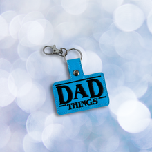 Load image into Gallery viewer, Dad Things Snap Tab machine embroidery design - Father&#39;s Day