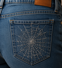 Load image into Gallery viewer, Celestial Spider Web Machine Embroidery Design In 3 Sizes