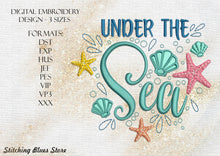 Load image into Gallery viewer, Under The Sea Machine Embroidery Design In 3 Sizes