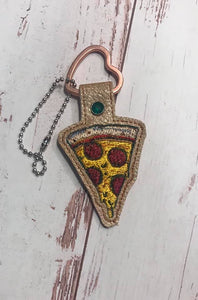 A slice of pizza Snap Tab machine embroidery design - photo