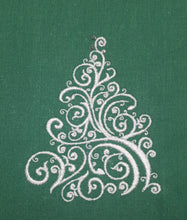 Load image into Gallery viewer, Golden Christmas Tree - machine embroidery design
