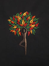 Load image into Gallery viewer, Yoga Tree Pose - Vrksasana - machine embroidery design