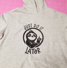 Load image into Gallery viewer, Just Do It Later machine embroidery design - Sloth