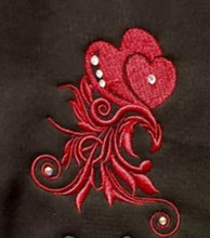 Load image into Gallery viewer, Hearts machine embroidery design - Valentine&#39;s Day