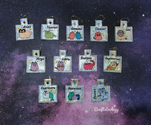 Load image into Gallery viewer, Aquarius Zodiacs Snap Tab machine embroidery design