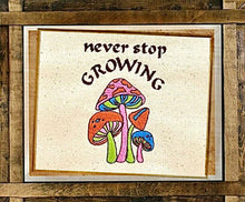 Load image into Gallery viewer, Mushrooms Never Stop Growing machine embroidery design