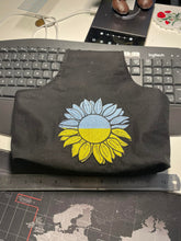 Load image into Gallery viewer, Flower With Ukrainian Flag machine embroidery design + Snap Tab Eyelet