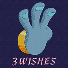Load image into Gallery viewer, Hand With Three Wishes - machine embroidery design