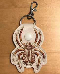 Tribal Celtic Spider Snap Tab Machine Embroidery Design