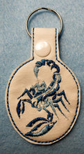 Load image into Gallery viewer, Scorpion Snap Tab machine embroidery design
