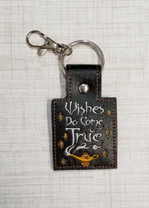 Wishes Do Come True Lamp Snap Tab machine embroidery design