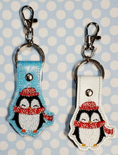 Load image into Gallery viewer, Cute penguin Snap Tab machine embroidery design