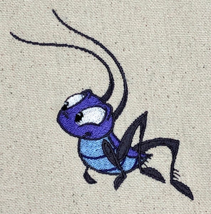 Cri-Kee machine embroidery design - cricket - Mulan