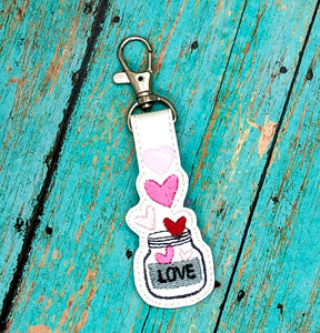 Love Snap Tab machine embroidery design