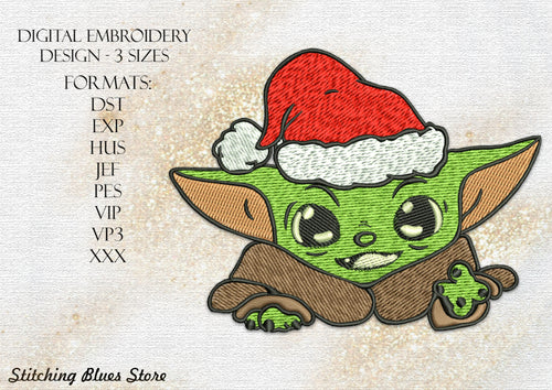 Christmas machine embroidery design - New Year