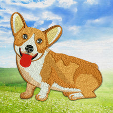 Load image into Gallery viewer, Corgi dog Rex machine embroidery design - The Queens Corgi