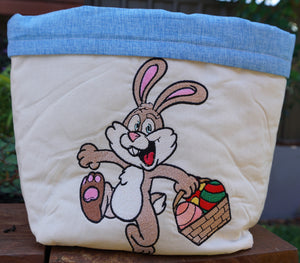 Happy Easter Rabbit machine embroidery design