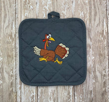 Load image into Gallery viewer, Running Turkey machine embroidery design - Thanksgiving Day