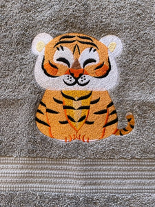 Cute Tiger machine embroidery design