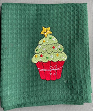Load image into Gallery viewer, Christmas Tree Cupcake machine embroidery design - New Year