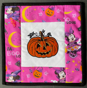 Pumpkin machine embroidery design - Jack-O-Lantern