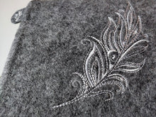 Load image into Gallery viewer, Feather of owl machine embroidery design