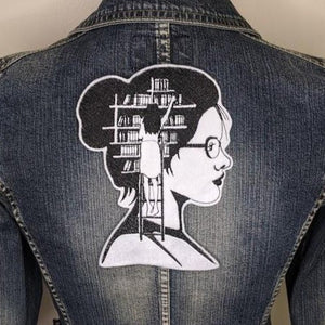 Book Girl machine embroidery design