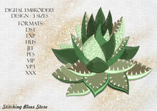 Load image into Gallery viewer, Agave machine embroidery design