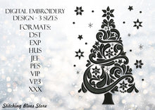 Load image into Gallery viewer, Christmas tree - machine embroidery design