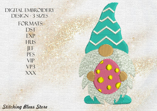 Easter Elf machine embroidery design