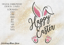 Load image into Gallery viewer, Happy Easter machine embroidery design
