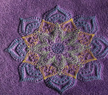 Load image into Gallery viewer, Bright mandala machine embroidery design
