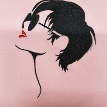 Load image into Gallery viewer, Girl with haircut machine embroidery design