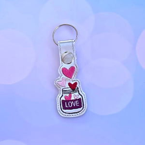 Love Snap Tab machine embroidery design