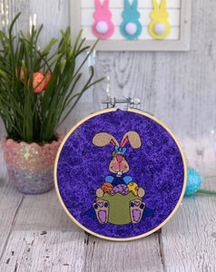 Easter Bunny machine embroidery design