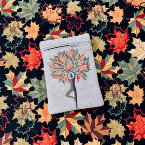 Yoga Tree Pose - Vrksasana - machine embroidery design
