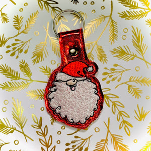 Santa Claus Snap Tab machine embroidery design