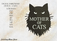 Load image into Gallery viewer, Mother Of Cats machine embroidery design