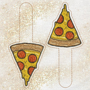 A slice of pizza Snap Tab machine embroidery design