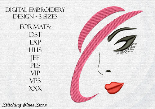 Posh Woman machine embroidery design
