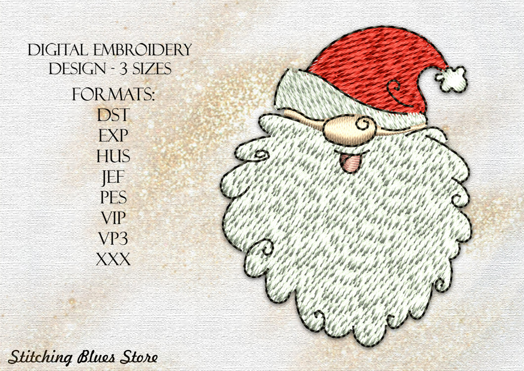 Santa Claus - Christmas machine embroidery design - New Year