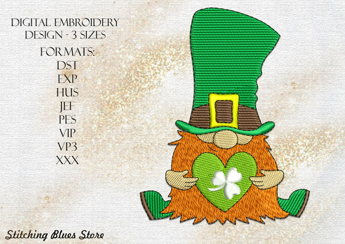 Leprechaun machine embroidery design - Saint Patricks Day