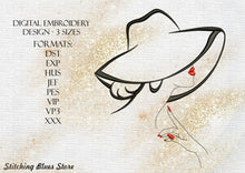 Load image into Gallery viewer, Stylish lady machine embroidery design